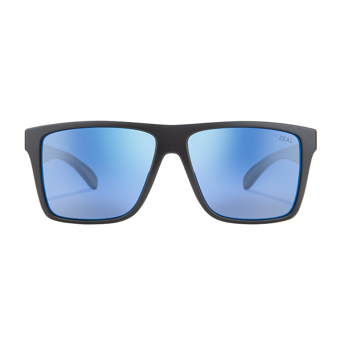 Zeal Cam Sunglasses Polarized in Matte Black with Horizon Blue